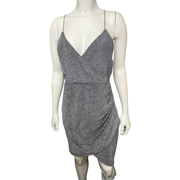 Silver Sparkly Dress Size Large - Picture 2 of 6